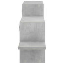 vidaXL Falpolc Betonszürke 95 x 17 x 37 cm Szerelt Fa