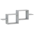 vidaXL Falpolc Szürke Sonoma 95 x 17 x 37 cm Szerelt Fa