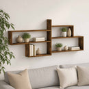 vidaXL Falpolc Füstös Tölgy 168.5 x 17 x 68 cm Szerelt Fa