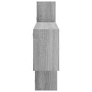 vidaXL Falpolc Szürke Sonoma 168,5 x 17 x 68 cm Szerelt Fa