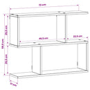 vidaXL Falpolc Sonoma Tölgy 72 x 17 x 55,5 cm Szerelt Fa