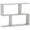 vidaXL Falpolc Betonszürke 72 x 17 x 55.5 cm Szerelt Fa