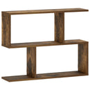 vidaXL Falpolc Füstös Tölgy 72 x 17 x 55.5 cm Szerelt Fa