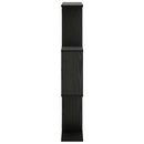 vidaXL Falpolc Fekete Tölgy 72 x 17 x 105 cm Szerelt Fa