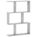 vidaXL Falpolc Betonszürke 72 x 17 x 105 cm Szerelt Fa