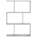 vidaXL Falpolc Betonszürke 72 x 17 x 105 cm Szerelt Fa