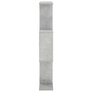 vidaXL Falpolc Betonszürke 72 x 17 x 105 cm Szerelt Fa