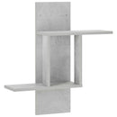 vidaXL Falpolc Betonszürke 59 x 17 x 63 cm Szerelt Fa