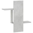 vidaXL Falpolc Betonszürke 59 x 17 x 63 cm Szerelt Fa