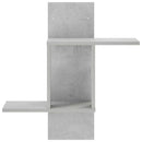 vidaXL Falpolc Betonszürke 59 x 17 x 63 cm Szerelt Fa