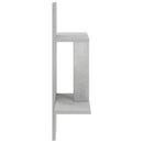vidaXL Falpolc Betonszürke 59 x 17 x 63 cm Szerelt Fa