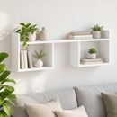 vidaXL Falpolc Fehér 90 x 17 x 32 cm Szerelt Fa