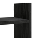 vidaXL Falpolc Fekete Tölgy 90 x 17 x 32 cm Szerelt Fa