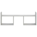 vidaXL Falpolc Betonszürke 90 x 17 x 32 cm Szerelt Fa