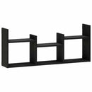 vidaXL Falpolc Fekete Tölgy 97.5 x 17 x 40 cm Szerelt Fa
