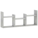 vidaXL Falpolc Betonszürke 97.5 x 17 x 40 cm Szerelt Fa
