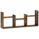 vidaXL Falpolc Füstös Tölgy 97.5 x 17 x 40 cm Szerelt Fa