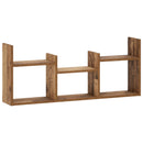 vidaXL Falpolc Antik Fa 97.5 x 17 x 40 cm Szerelt Fa