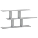 vidaXL Falpolc Szürke Sonoma 100 x 17 x 45,5 cm Szerelt Fa