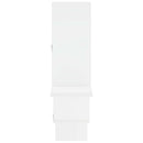 vidaXL Falpolc Fehér 87 x 17 x 75 cm Szerelt Fa