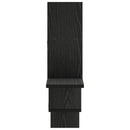 vidaXL Falpolc Fekete Tölgy 87 x 17 x 75 cm Szerelt Fa