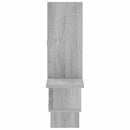 vidaXL Falpolc Szürke Sonoma 87 x 17 x 75 cm Szerelt Fa