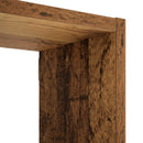 vidaXL Falpolc Antik Fa 87 x 17 x 75 cm Szerelt Fa
