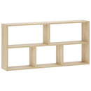 vidaXL Falpolc Sonoma Tölgy 102 x 17 x 50 cm Szerelt Fa