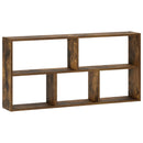 vidaXL Falpolc Füstös Tölgy 102 x 17 x 50 cm Szerelt Fa