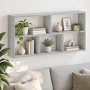 vidaXL Falpolc Szürke Sonoma 102 x 17 x 50 cm Szerelt Fa