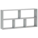 vidaXL Falpolc Szürke Sonoma 102 x 17 x 50 cm Szerelt Fa