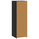 vidaXL Magasfiú Fekete Tölgy 40 x 41 x 124 cm Szerelt Fa
