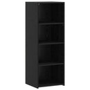 vidaXL Magasfiú Fekete Tölgy 45 x 41 x 124 cm Szerelt Fa