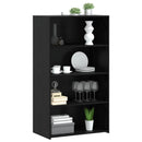 vidaXL Magasfiú Fekete Tölgy 70 x 41 x 124 cm Szerelt Fa