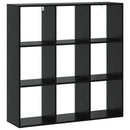 vidaXL Könyvespolc 102 x 29 x 103,5 cm Szerelt Fa Fekete Tölgy