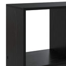 vidaXL Könyvespolc 102 x 29 x 103,5 cm Szerelt Fa Fekete Tölgy