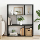 vidaXL Könyvespolc 102 x 29 x 103,5 cm Szerelt Fa Fekete Tölgy