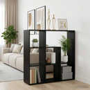 vidaXL Könyvespolc 102 x 29 x 103,5 cm Szerelt Fa Fekete Tölgy