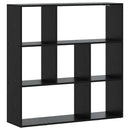 vidaXL Könyvespolc 102 x 29 x 103,5 cm Szerelt Fa Fekete Tölgy
