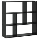 vidaXL Könyvespolc 102 x 29 x 103,5 cm Szerelt Fa Fekete Tölgy