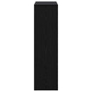 vidaXL Könyvespolc 102 x 29 x 103,5 cm Szerelt Fa Fekete Tölgy