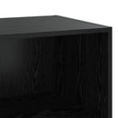 vidaXL Széf Fekete Tölgy 70 x 41 x 185 cm Szerelt Fa