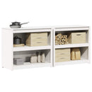 vidaXL Kültéri konyhaszekrény MEPPEL 2 pcs Fehér 212 x 55 x 92 cm