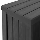 vidaXL Hot Tub lépcső tárolóval 2 lépésben Fekete 93 x 57 x 35 cm PP