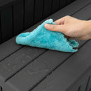 vidaXL Hot Tub lépcső tárolóval 2 lépésben Fekete 93 x 57 x 35 cm PP