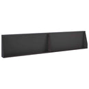 vidaXL Támfal 2 db 100 x 12 x 30 cm Acél Fekete