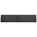vidaXL Támfal 2 db 100 x 12 x 40 cm Acél Fekete