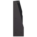 vidaXL Támfal 2 db 100 x 12 x 40 cm Acél Fekete