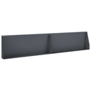vidaXL Támfal 2 db 100 x 12 x 40 cm Acél Antracitszürke