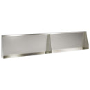 vidaXL Támfal 2 db 100 x 12 x 40 cm Rozsdamentes Acél Ezüst